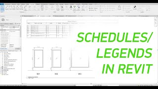 Schedules and Legends in Revit [upl. by Modestine]