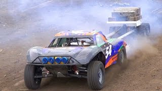 RC ADVENTURES  Power Pulling Weight Sled  15 Scale Radio Control Gas Powered Trucks [upl. by Ecraep]