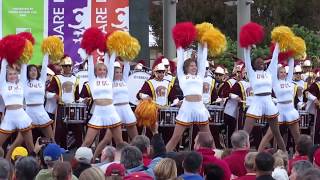 USC Band Pep Rally Union Square San Francisco California 2018 [upl. by Tra]