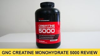 GNC Pro Performance Creatine Monohydrate 5000 Review [upl. by Spark344]