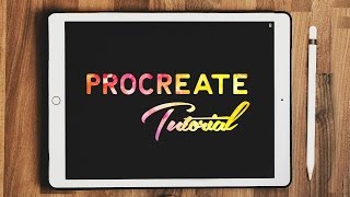 Procreate Lettering For Beginners  iPad Pro Tutorial [upl. by Aikimat601]