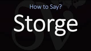 How to Pronounce Storge CORRECTLY LOVE Meaning amp Pronunciation [upl. by Silloh760]