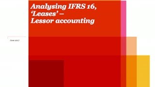 PwCs Analysing IFRS 16 Leases  8 Lessor accounting [upl. by Halvaard882]