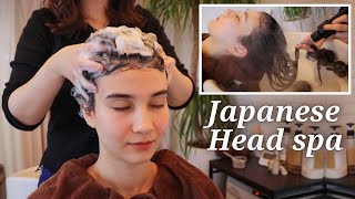 ASMR Japanese Head Wash and Scalp massage Rain sounds outside [upl. by Chafee]