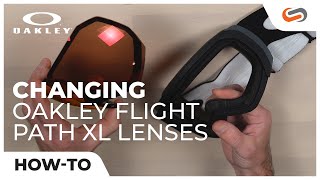 How to Change Oakley Flight Path Lenses  SportRx [upl. by Enttirb]