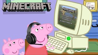 Peppa Pig Juega Minecraft [upl. by Ytsim]