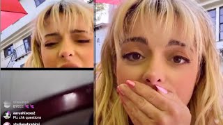 Bebe Rexha Gets Flashed on Instagram Live by a random person [upl. by Assiluj470]