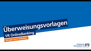 VR OnlineBanking Überweisungsvorlagen [upl. by Trinidad]