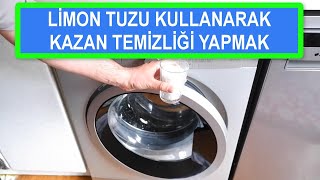 Çamaşır Makinesi Kazan Temizliğini Limon Tuzu Kullanarak Yapmak [upl. by Annahsor926]