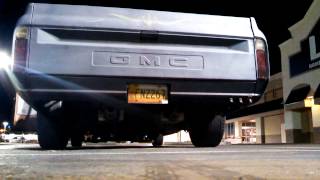 1968 GMC 384 SBC 3quot Spintech Super Stock Mufflers [upl. by Tnaryb]