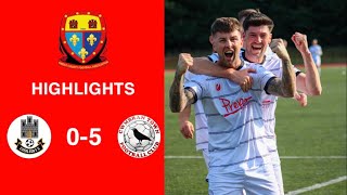 Caerleon 05 Cwmbrân Town  Gwent FA Senior cup  Quarter final highlights [upl. by Edelman]