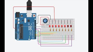 How To Make LED Chaser With Arduino  Tinkercad [upl. by Three647]