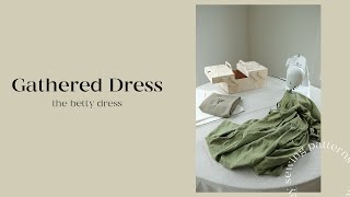 Gathered Dress Sewing Pattern [upl. by Chessy]