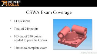 Certified SolidWorks Associate CSWA Tutorial  Exam Coverage [upl. by Ahtaga198]