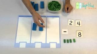 How to Teach Subtraction with Regrouping  24  8 [upl. by Dempster124]