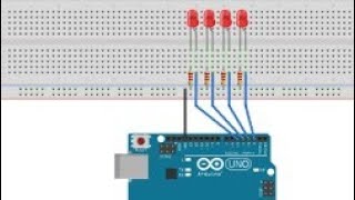 Comment Faire Clignoter 4 LEDs avec Arduino UNOR3 [upl. by Tufts566]