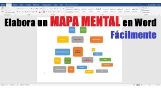 CÓMO HACER UN MAPA MENTAL EN WORD FÁCILMENTE [upl. by Naples]