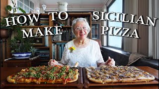 Sicilian Pizza  Kitchen on the Cliff with Giovanna Bellia LaMarca [upl. by Sass852]